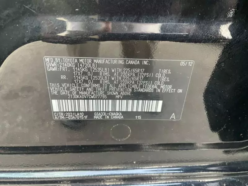 Toyota RAV 4   - 2012