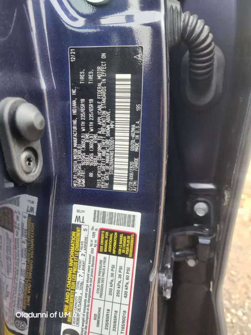 Toyota Highlander   - 2022