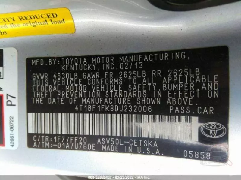 Toyota Camry   - 2013