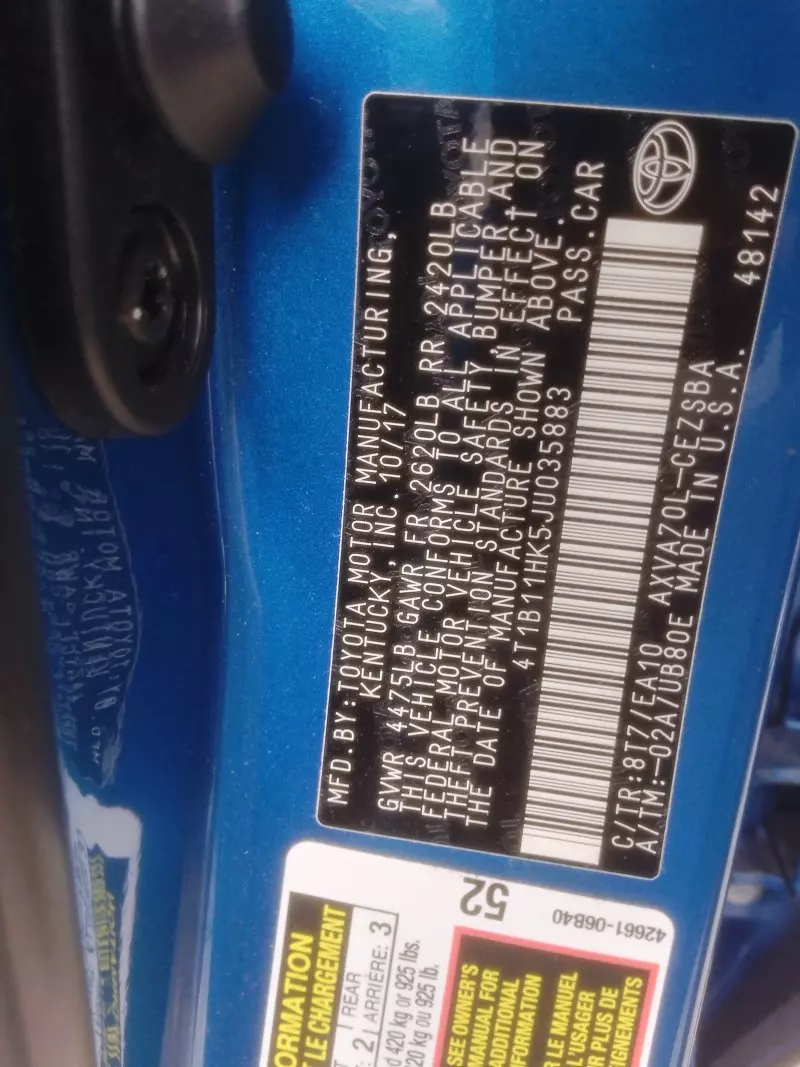 Toyota Camry   - 2017