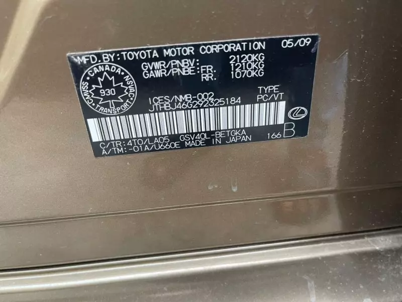 Lexus ES 350   - 2009