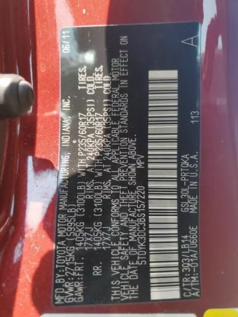 Toyota Sienna - 2010