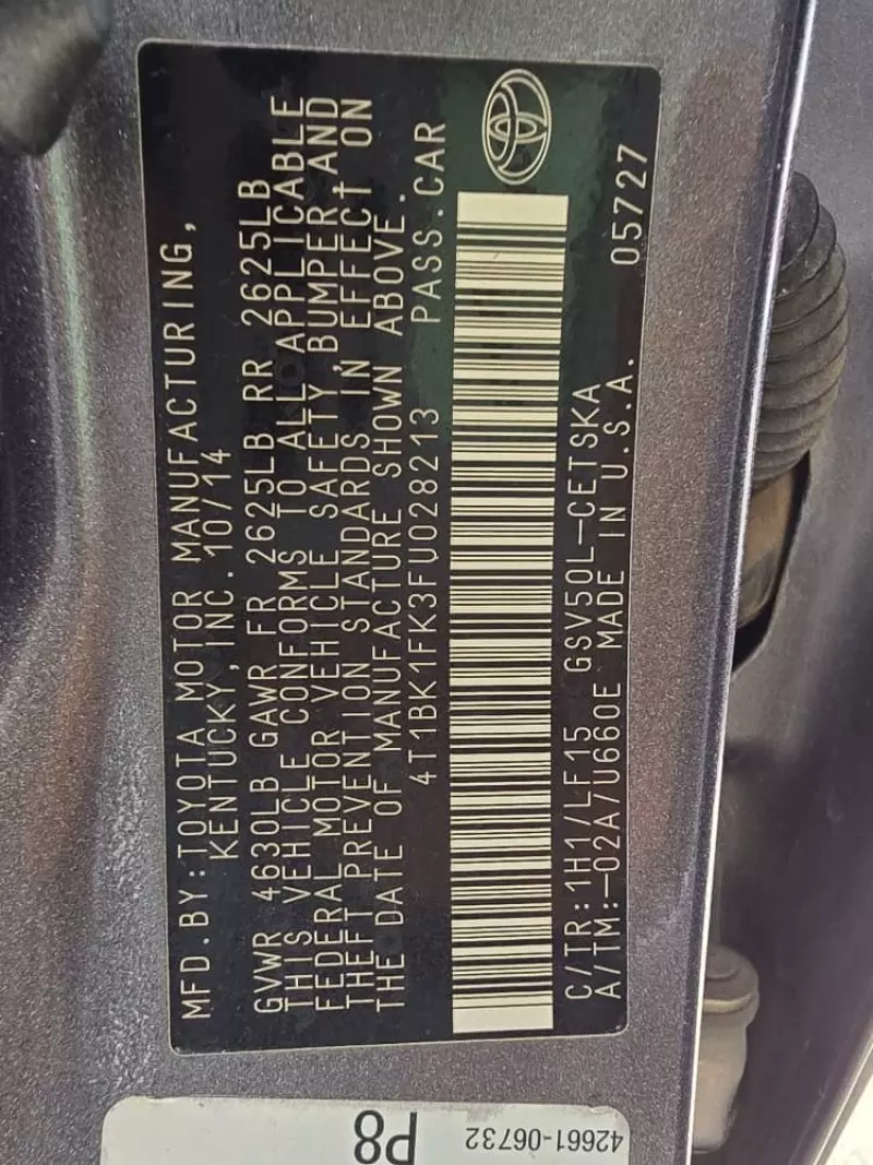 Toyota Camry   - 2015