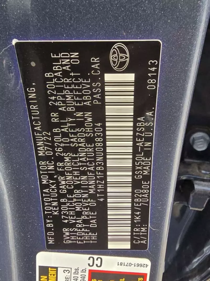 Toyota Avalon   - 2022