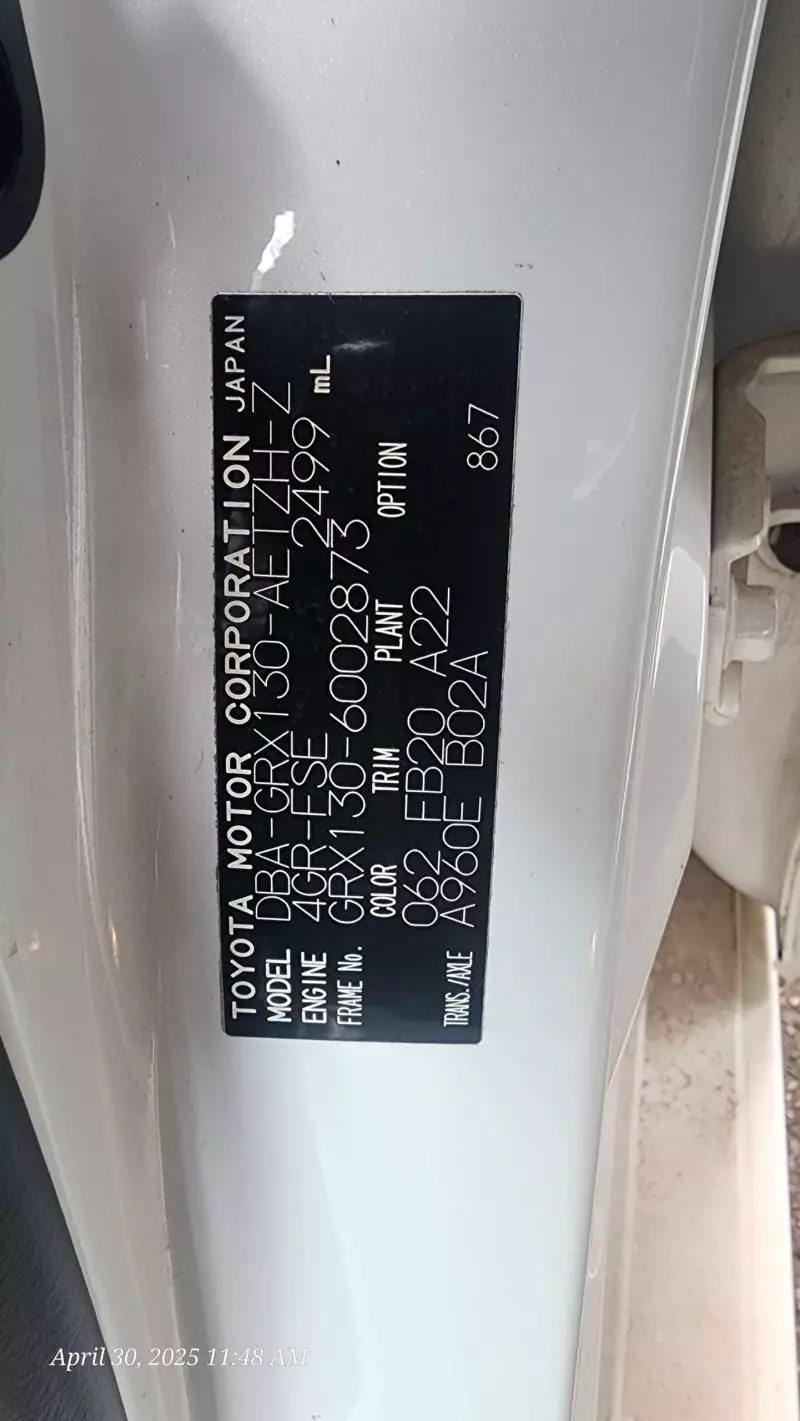 Toyota Mark X   - 2013