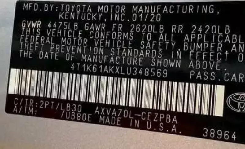 Toyota Camry   - 2020