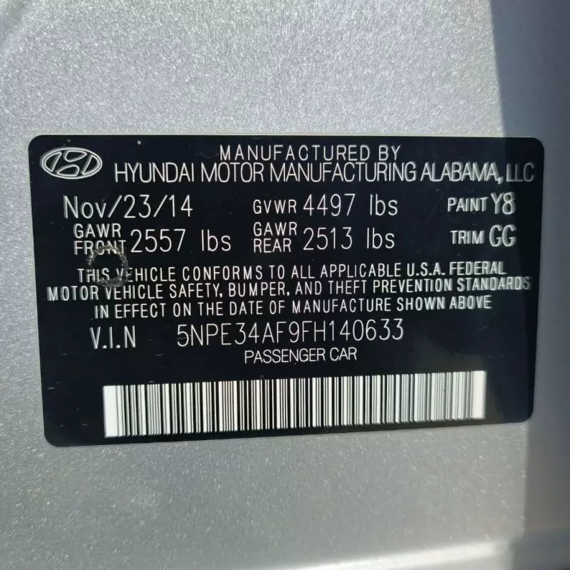 Hyundai Sonata - 2015